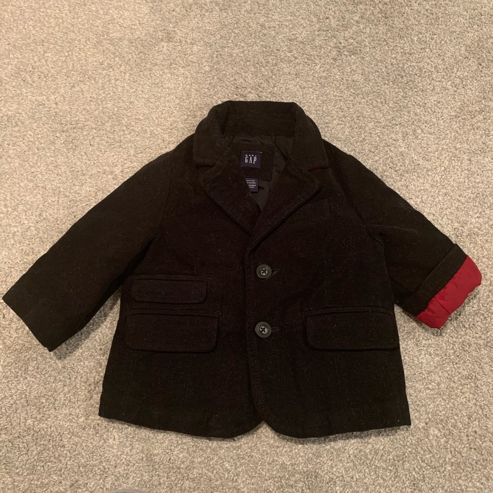 Baby Gap Black Velvet Blazer-Size 6-12mos